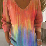 Биатрийс – пуловер с V-образно деколте