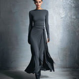 Гергана | Макси рокля с страничен възел