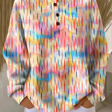 София | Цветен пуловер с модел на капки дъжд