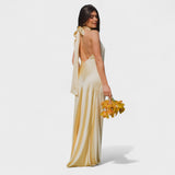 Мартина - Рокля с сатенена панделка