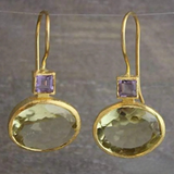 Ретро зелени обеци