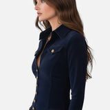 Калина™ – Макси велурена рокля с колан