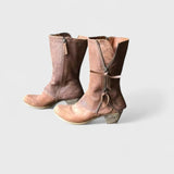 Виктория – Стилни дамски каубойски ботуши с цип