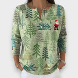 Маргарита - Коледен Пуловер с Копчета