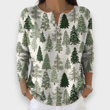 Маргарита - Коледен Пуловер с Копчета