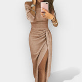 Елегантна рокля с стилизиран крой