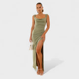 Констанца - Дълга рокля с открит гръб