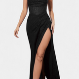 Инес Халтерна Рокля с Корсет и Спагети Презрамки