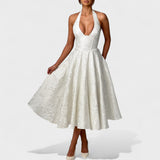 Жулиета – Миди рокля с халтер деколте