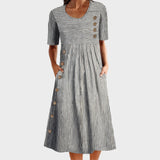 Даниела - Раирано лятно платье