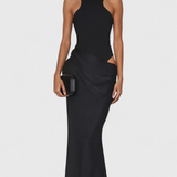 Леона Макси Рокля с Тънък Топ Стил и Издължена Силуета