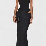 Леона Макси Рокля с Тънък Топ Стил и Издължена Силуета