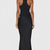 Леона Макси Рокля с Тънък Топ Стил и Издължена Силуета