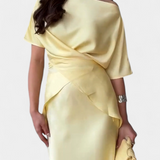 Комплект Сара с Топ с Прекръстени Презрамки и Лека Пола