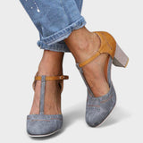 Черен - Ортопедични обувки с висок ток