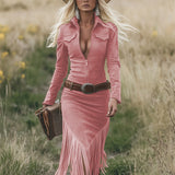 Десислава | Велурена рокля с ресни