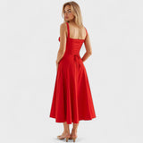 Петра - Корсетна Миди Рокля