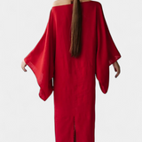 Филипа - Кимоно рокля от лен и памук с пояс